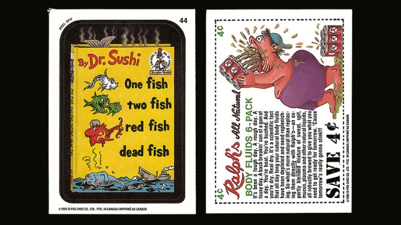 1992 OPC By Dr. Sushi sticker (#44) with a puzzle piece back